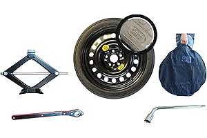 D'ANGELO 1988 KIT RUOTINO DI SCORTA 17" 135/80R17 COMPATIBILE CON MAZDA CX-30, CX-3, 6, 5, KIA PROCEED, XCEED, MITSUBISHI ASX, CON CRIC, CHIAVE E SACCA