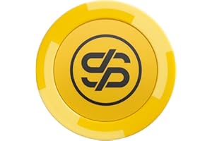 SLOWPLAY Godel Ton-Pokerchips, 14 Gramm Schwerer Tonverbundstoff, 40mm große Chips in Großpackung, 50er-Pack in Gold ohne Werte