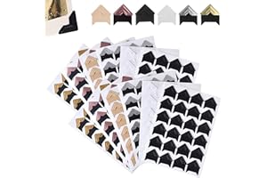 FOKELYI Photo Corners Self Adhesive, 288Pcs Photos Mounting Sticker Photo Mounting Corners for Photo Albums Scrapbook DIY Craft(6 Color)