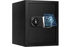ToruKeep 80L Fireproof Steel Security Safe Box – Digital Keypad, Smart Anti-Theft Alarm, Removable Shelves, Combination Lock, Type-C Backup, Fire Document Bag for Home Office Hotel (35x31x50cm)