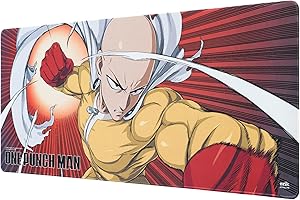 Grupo Erik: Podkładka pod mysz One Punch Man Saitama | Podkładka pod mysz XXL, antypoślizgowa podstawa, 100% wodoodporna i jakość wykończenia | Duża podkładka pod mysz 80 x 35 cm