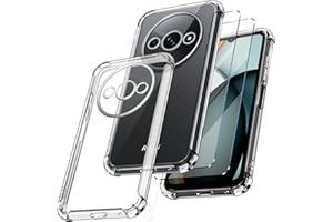 New&Teck - Funda para Xiaomi Redmi A3 + 2 Vidrio Templado Protector de Pantalla, Funda de Silicona TPU Flexible, Parachoques con Esquinas reforzadas, protección Clara.