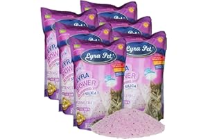 Lyra Pet® | 6 x 5 L = 30 L Lyra Power Clumping Silica Silikat Katzenstreu | Stark Klumpend | Saubere Wohnung | Neutralisiert den Geruch | Staubfrei | Sparsam im Gebrauch | Nachfüllen statt Neufüllen