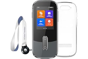 XUPURTLK Sprachübersetzer Gerät Kein WLAN erforderlich, Zwei-Wege-Echtzeit-Sprachübersetzungsgerät, 144 Sprachen Online Offline Sprachtext Fotoübersetzung für Reisen, Business, Lernen