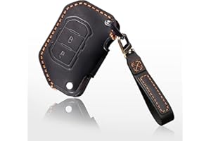 HIBEYO Etui na kluczyki samochodowe pasuje do Jeep Wrangler JL 2018-2022, Gladiator JT 2020-2022 składane kluczyki z breloczkiem do kluczy, 3 przyciski czarne