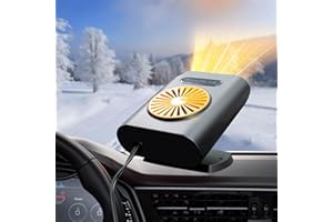KQLHLHDYZ Chauffage de Voiture Portable, 12V 200W Désembueur De Voiture Pare-Brise,Chauffage de Voiture 2 en 1 Chauffage et Refroidissement Rapide pour SUV, Voitures et Camion