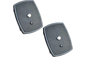 QUEERELELE 2 Pièces Plaque Universelle à Dégagement Rapide Plaque à Dégagement Rapide avec Filetage 1/4 ", Plaque de Dégagement Rapide pour Trépied d'Appareil Photo pour Modèles Sony D680 D580 Vct-50Av et Plus