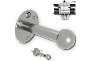 ‎KDR PRODUKTGESTALTUNG KDR Wandhalterung für Fahrradträger – massiver Edelstahlhalter für Kupplungsträger – sicher & platzsparend verstauen in Garage, Keller oder Carport