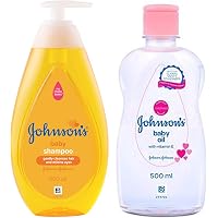 Johnson's Baby No More Tears Baby Shampoo 500ml & Baby Oil with Vitamin E (500ml) Combo Johnson's Baby No More Tears Baby Shampoo 500ml & Baby Oil with Vitamin E (500ml) Combo