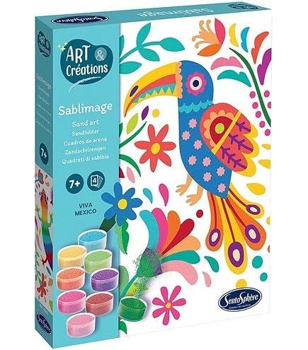 Sentosphère Sablimage Sandbilder-Set – Motiv Reptilien & Frosch, Bastelset Für Kinder Ab 4 Jahren