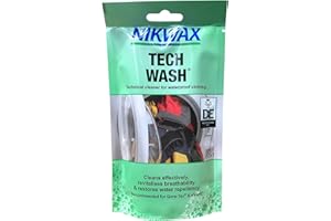 Nikwax TECH WASH Wash-In Cleaner - 100ml, Technical Cleaner and Wash-In Waterproofer for Waterproof Clothing