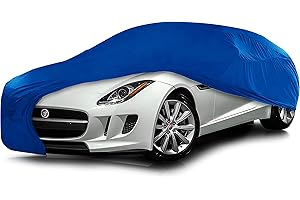 Cosmos - Autoabdeckung für den InnenbereichKompatibel mit Allen Gängigen Coupé-Fahrzeugen, Elastisches, Atmungsaktives und Staubdichtes Gewebe, Weiche Auskleidung, Passgenauigkeit, Blau