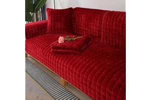 CUGZUE Samt Sofabezug 1 2 3 4 Sitzer Sofaschoner rutschfest L Form Sofaüberwurf, Couch Bezug Ecksofa, Sofa Überzug Couchbezug U Form,Pets Dog Sofa Überwurf Sofaschutz Überwurfdecke,K-70x70cm