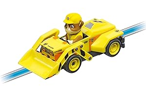 Carrera FIRST 20065025 Slot Car Paw Patrol-Rubble, yellow