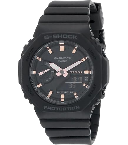 Casio GMA-P2100 Orologio Da Polso Unisex - Minimalista, Resistente Agli Urti - Blu Navy E Oro Rosa - Made In Japan - 4