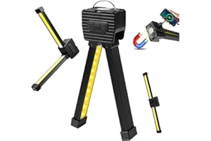 iKALULA Posing Lampe Gym Magnetisch, Posing Lampe für Gym Selfies, 7th Gear Dimming, Portable Magnetic LED Flashlight with Hanging Hook, Handheld USB Rechargeable Worklight with 180 Degree Folding