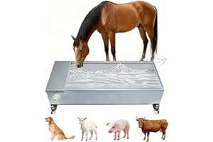 CISSIYOG Tränkebecken,Automatischer Pferdetränke,Edelstahl Viehtränke Tränkebecken mit Einhänge Schwimmerventil,Schwimmer Tränkebecken,Tränke Für Rinder, Schafe, Hunde Und Pferde,7.5 Liter