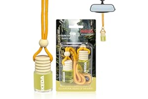 IKEDA SCENTS Deodoranti per Auto | Ciondolo da Appendere per Auto | Diffusore di Profumo per Auto con Olio Vero | Fragranza Forte e Duratura | Accessori per Auto per Uomini e Donne (Silence Valley)