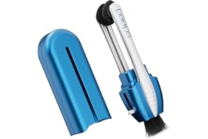 Peeps Eyeglass Cleaner - Carbon Lens Cleaning Tool for Glasses, Spectacles, Sunglasses, Reading Glasses - No Wipes or Cloth (Matte Blue)