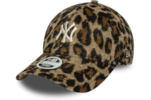 New Era 9Forty - Gorra para mujer, diseño de leopardo de New York Yankees