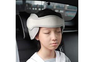 FREESOO Reposacabezas Soporte Cabeza Sujeta Cabezas Coche para Niños Infantil Bebe Seguridad Cinturón de Sujeción Correa Ajustable para Asiento de Coche Cómoda Posicionador Cabeza