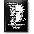 MCSID RAZZ Plastic Naruto - A4 Size Poster (With Frame) - Best Gift For Naruto Fans/Best Artefact To Your Home & Decor/For Anime Fandom (Nagato Pain)