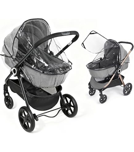 Housse De Pluie Pour Poussette Double Inglesina - Compatible Twin Sketch - Protection Complète Contre Intempéries