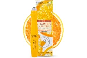 ‎VICTORIA BEAUTY Victoria Beauty Augenserum mit Vitamin C und Retinol, Augen Roll On kühlend, Augenroller gegen Falten und Augenringe, Soforteffekt, Anti Aging Augenpflege, 15ml