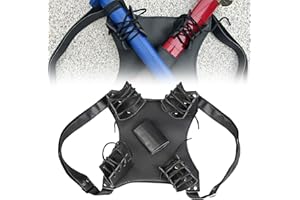 WIYETY Katana Porte-épée, sac à dos pour 2 katanas, port confortable, parfait cosplay et amoureux de samouraï, accessoire d'imitation, accessoire de samouraï de qualité supérieure