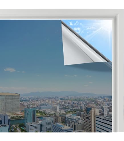 Goldene Fensterfolie One Way Mirror – UV-Schutz, Reflektierend – 40 X 5 Fuß – Von JNK NETWORKS – Für Privatsphäre Spiegel Folie Fenster Gold