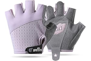 FYting Guanti Bici Bambino,Guanti Ciclismo,Guanti Mtb,Comotti e Traspiranti, Palme da Protezione Anti-Slip per Pattinaggio su Ghiaccio, Biciclette, Scooter, Sport AllAperto(Rosa,M)