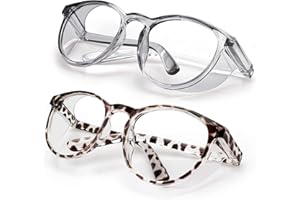 LeonDesigns Schutzbrille Anti-Fog Tactical Glasses with Side Shields Klare Schutzbrille mit Anti-Scratch UV400 Schutzscheibe Schutzbrille Innenbrille