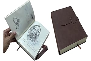 COSTUMETEERS Arthur Morgan Journal Cowhide Leather Book Diary 661 Pages With In-Game Artwork