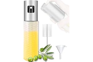 IRAINSUN Pulvérisateur d'huile en acier inoxydable pour la cuisine, bouteille d'huile pour friteuse à air chaud, barbecue, cuisson, four, salade, pâtisserie, ustensile de cuisine, bouteille d'huile