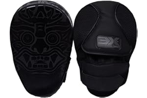 3X PROFESSIONAL CHOICE 3X Sports Boxing Pads Curved Focus Mitts, Hook & Jab MMA Kick Training Pads, Muay Thai Kickboxing Coaching Martial Arts Punching Hand Target Strike Shield, Punch Gloves Pad With Adjustable Strap