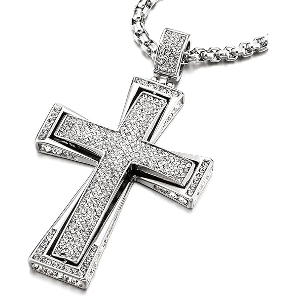 COOLSTEELANDBEYOND Ciondolo Grand Cranio, Collana Con Pendente Teschio