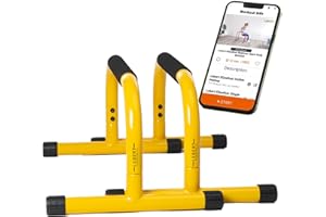 Lebert Fitness Parallette Push Up Bars Dip Station Stand - Perfekt für Haus und Garage Gym Trainingsgeräte - Gymnastik, Calisthenics, Krafttraining Parallelstangen für Männer und Frauen