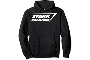 Marvel Iron Man Stark Industries Logo Felpa con Cappuccio