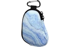 KOSTOO Porte-inhalateur d'asthme en néoprène - Sac de transport portable - Mini étui pour inhalateur en forme de L - Inhalateur non inclus (bleu)