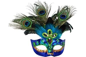 Widmann 07787 - Pfauenmaske, Accessoire, Maske, Augenmaske, Maskenball, Karneval, Mottoparty
