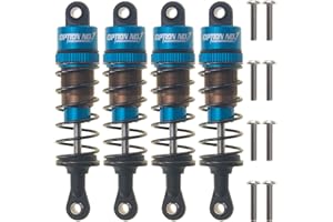 HobbyMarking RC Aluminum Front & Rear Oil Filled Shocks Absorber Assembled for Tamiya CC01 Unimog Wrangler Crawler Off-Road Car