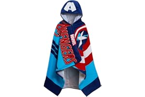 Ręcznik z kapturem Kapitan Ameryka 100% bawełna Marvel Avengers Ponczo Dla Dzieci Ręcznik kąpielowy na plażę Ręcznik kąpielowy na basen Okrycie ciepłe Ręcznik kąpielowy na pływanie Chłopięcy płaszcz