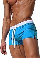 Imixcity Bañadores de Natación Boxeador Surf Calzoncillos Cortos Trajes de Baño Cortos Hombre Termales Deportes Acuáticos de Bolsillo Troncos