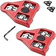 Compatible with Peloton Look Delta (9 Degree) Bike Cleats - Indoor Cycling & Road Bike Bicycle Cleat Set, Compatible with Peloton Indoor Bikes Pedals and Shoes Clipless Spinning and Cycle Shoes