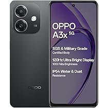 OPPO A3 5G ブラック OPPO A3x 5G-4GB RAM 64GB STORAGE 6.67 inch HD+ Display
