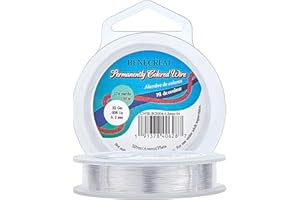 BENECREAT 0.2mm(32Gauge) Tarnish Resistant Copper Wire 160m Silver Jewelry Beading Wire for Crafts Beading Jewelry Making
