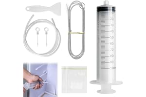 KARELLS 8 Pezzi Kit Pulizia Frigorifero, 1.5M Kit Pulisci Tubi Frigorifero, Accessori Pulizia Frigorifero, Kit Pulizia Foro Di Scarico Frigorifero, Riutilizzabile Spazzolas Pulizia Foro Scarico Frigo