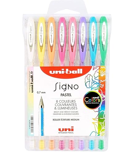 Pack 8 Penne Uni Ball Signo - Roller A Colori Assortiti, Scrittura Fluida E Precisione - Foto 6