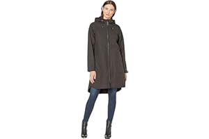 Ilse Jacobsen Raincoat | A Light and Feminine Trench-Inspired Raincoat with a Waist Belt | Softshell 100% Polyester | RAIN128 Black