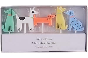 Meri Meri 215812 Hundekerzen, Mehrfarbig